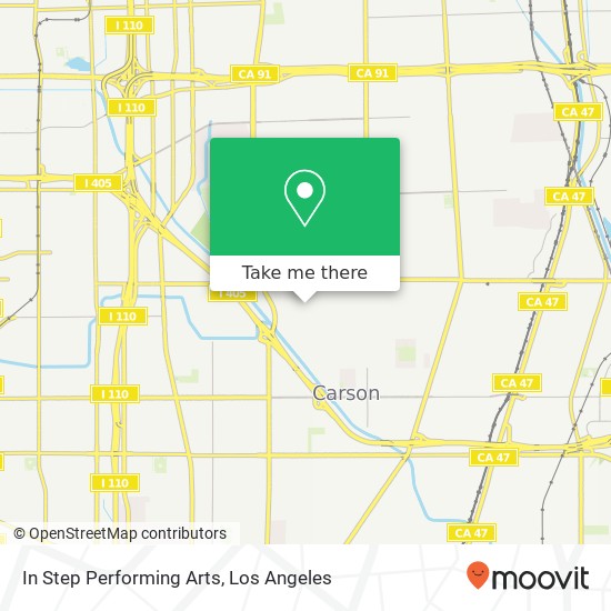 In Step Performing Arts map