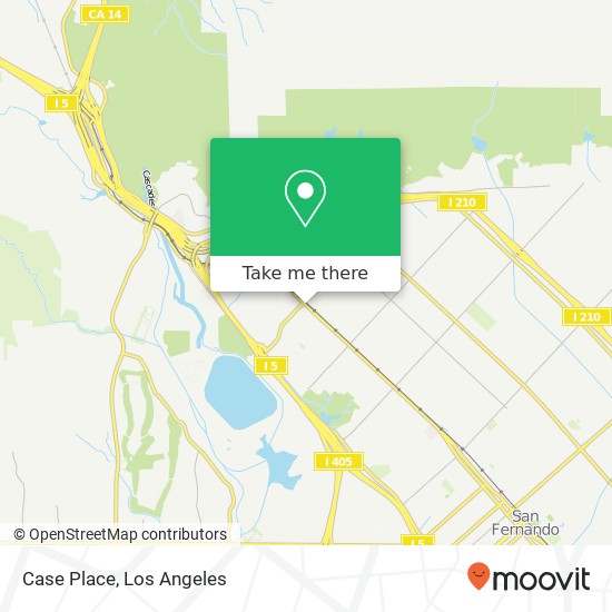Case Place map