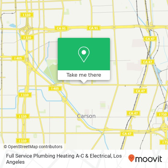 Mapa de Full Service Plumbing Heating A-C & Electrical