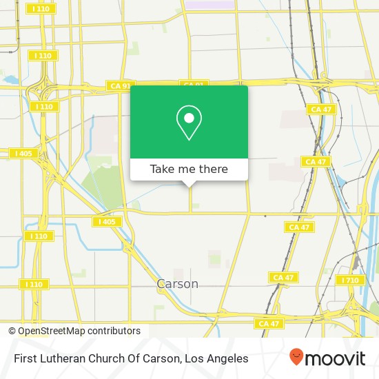 Mapa de First Lutheran Church Of Carson