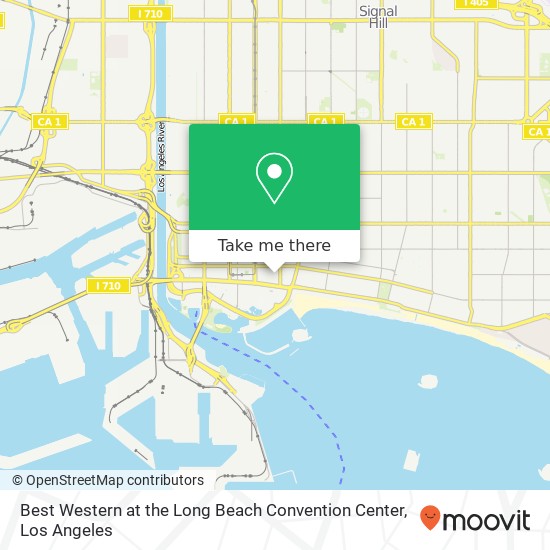 Best Western at the Long Beach Convention Center map