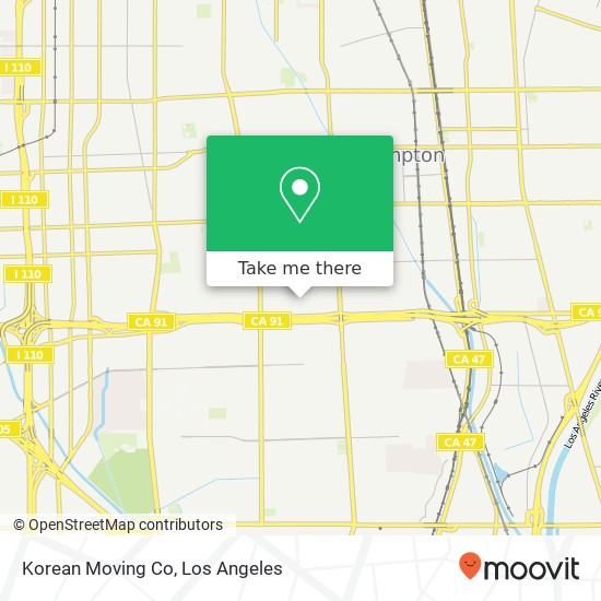 Mapa de Korean Moving Co