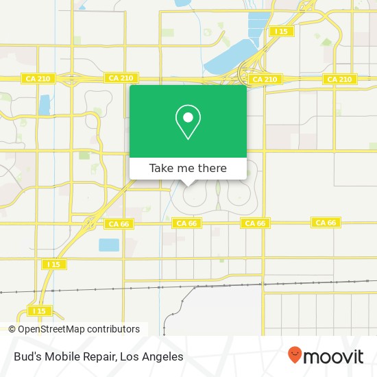 Bud's Mobile Repair map