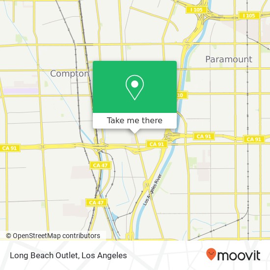 Long Beach Outlet map