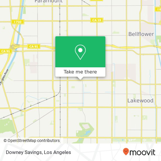 Mapa de Downey Savings