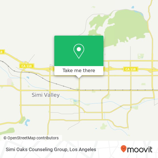 Simi Oaks Counseling Group map