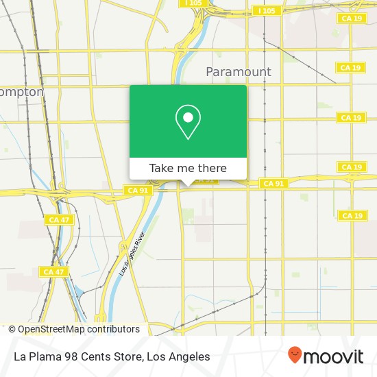 La Plama 98 Cents Store map