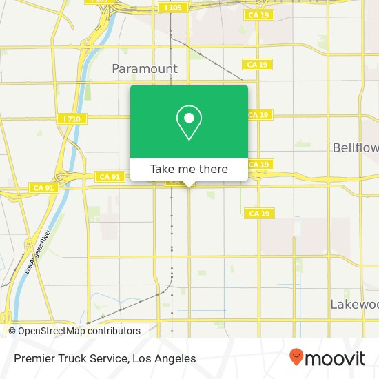 Mapa de Premier Truck Service