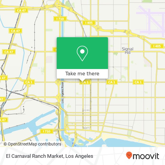 El Carnaval Ranch Market map