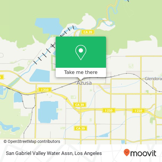 Mapa de San Gabriel Valley Water Assn