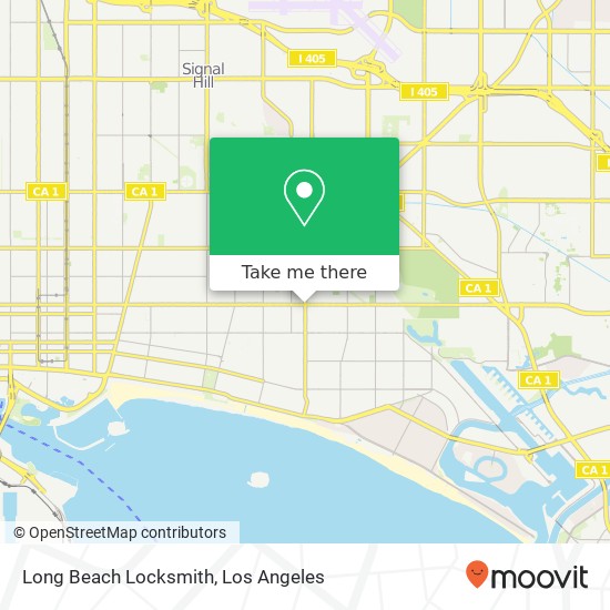 Long Beach Locksmith map