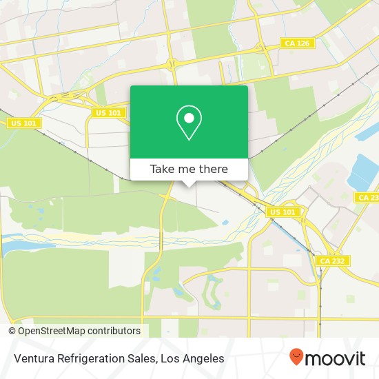 Ventura Refrigeration Sales map