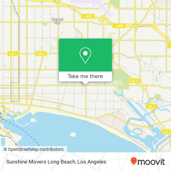 Mapa de Sunshine Movers Long Beach
