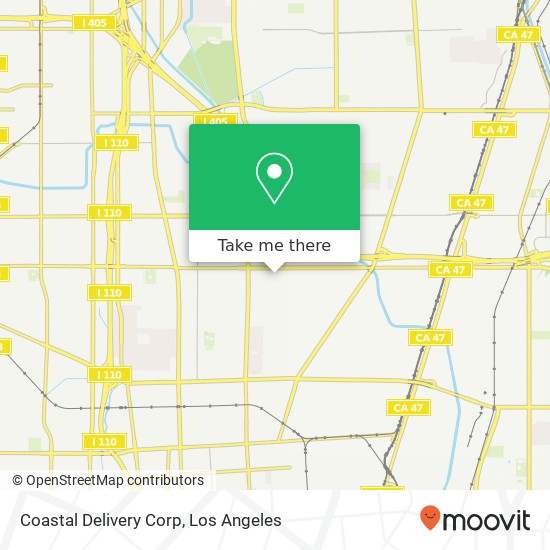 Coastal Delivery Corp map