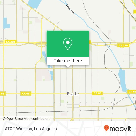 Mapa de AT&T Wireless