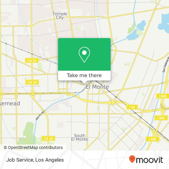 Job Service map