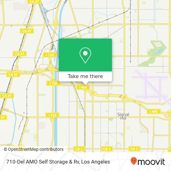 710-Del AMO Self Storage & Rv map