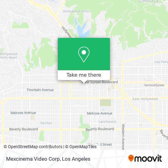 Mexcinema Video Corp map