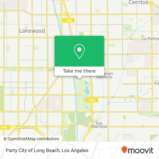 Party City of Long Beach map