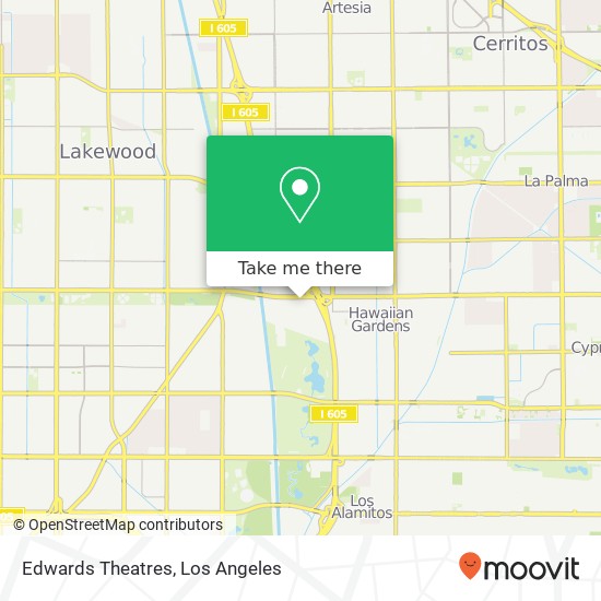 Edwards Theatres map