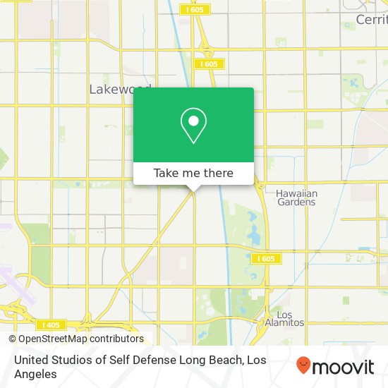 United Studios of Self Defense Long Beach map
