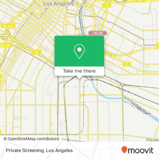 Private Screening map