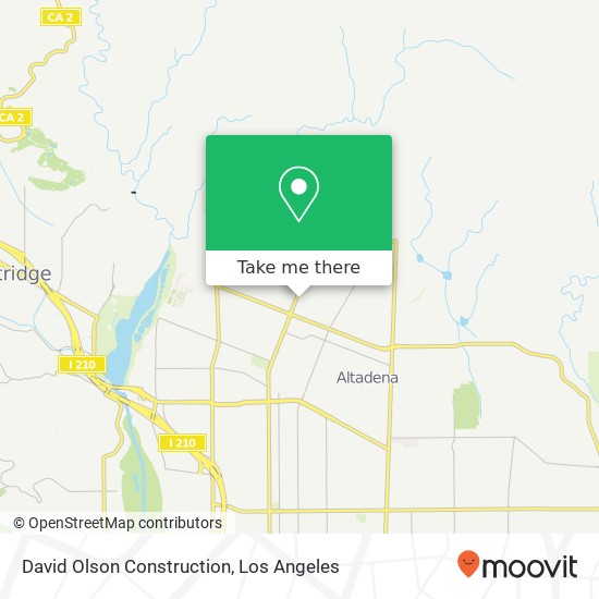 David Olson Construction map