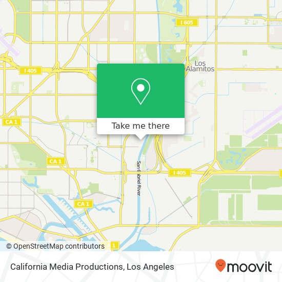 California Media Productions map