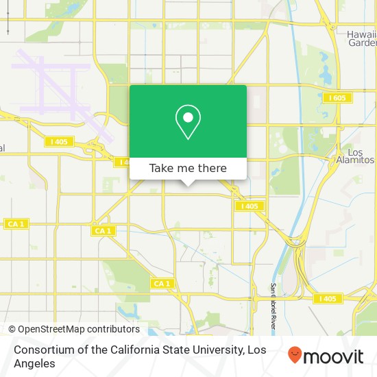 Consortium of the California State University map