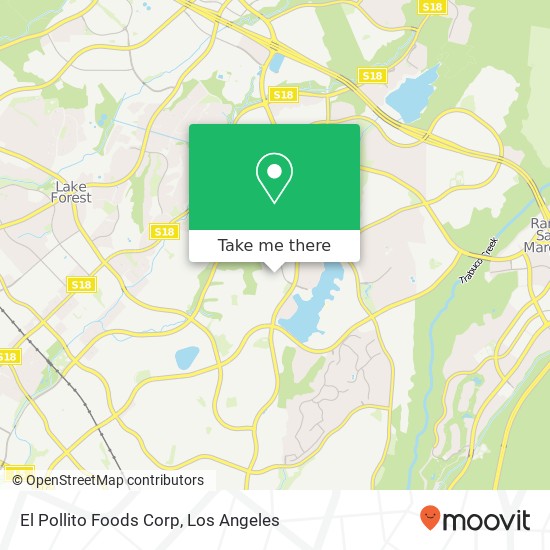 Mapa de El Pollito Foods Corp