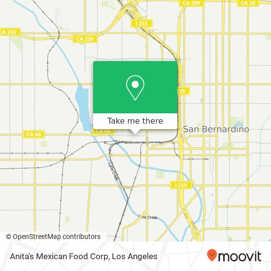 Anita's Mexican Food Corp map
