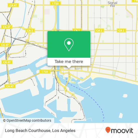 Mapa de Long Beach Courthouse