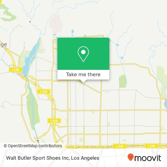 Walt Butler Sport Shoes Inc map