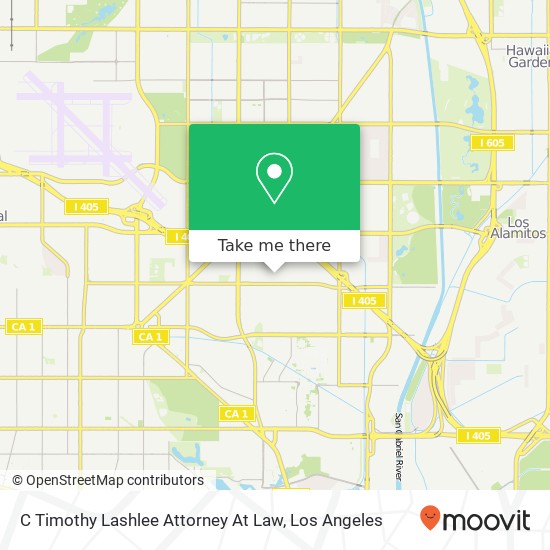 C Timothy Lashlee Attorney At Law map