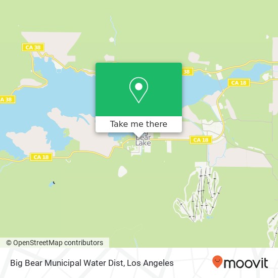 Big Bear Municipal Water Dist map