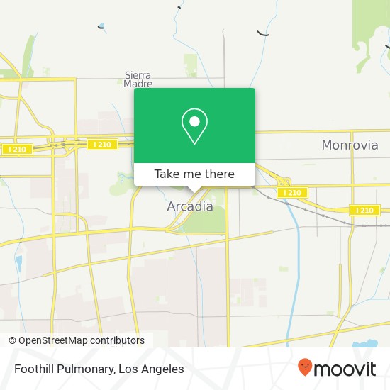 Foothill Pulmonary map