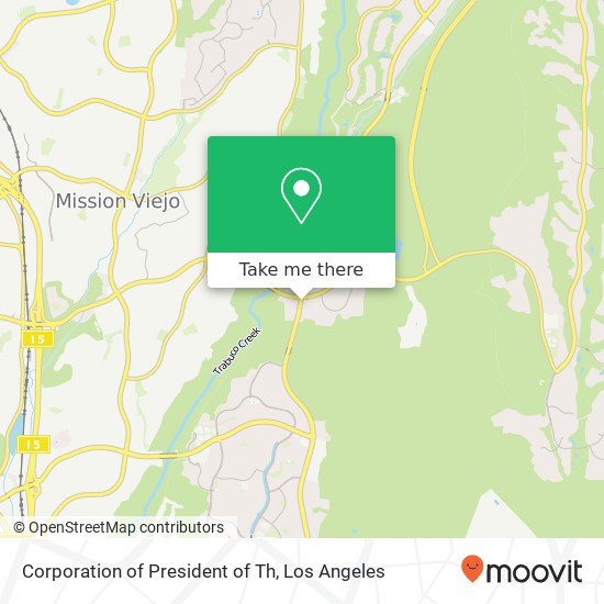 Mapa de Corporation of President of Th