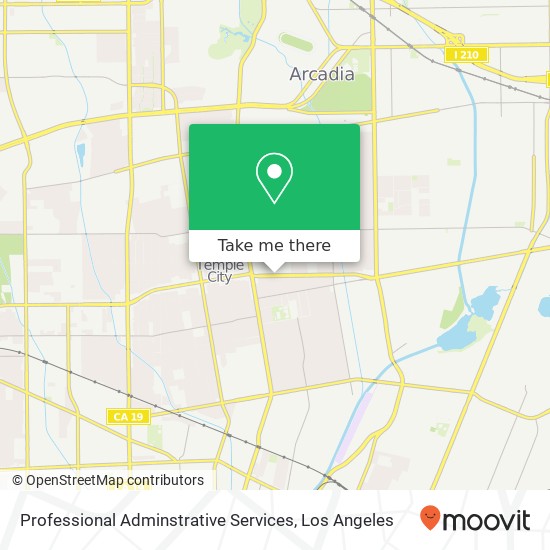 Professional Adminstrative Services map
