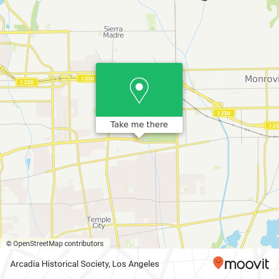 Arcadia Historical Society map