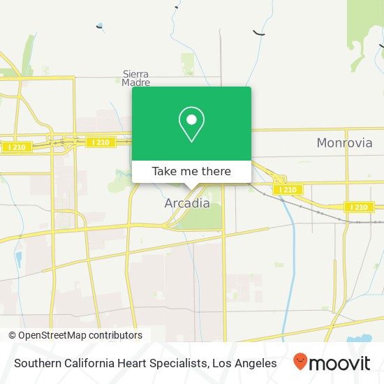 Mapa de Southern California Heart Specialists