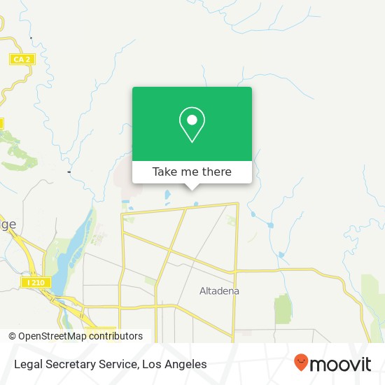 Legal Secretary Service map
