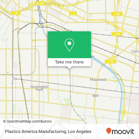 Plastics America Manufacturing map