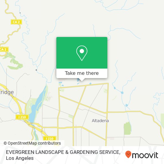 Mapa de EVERGREEN LANDSCAPE & GARDENING SERVICE