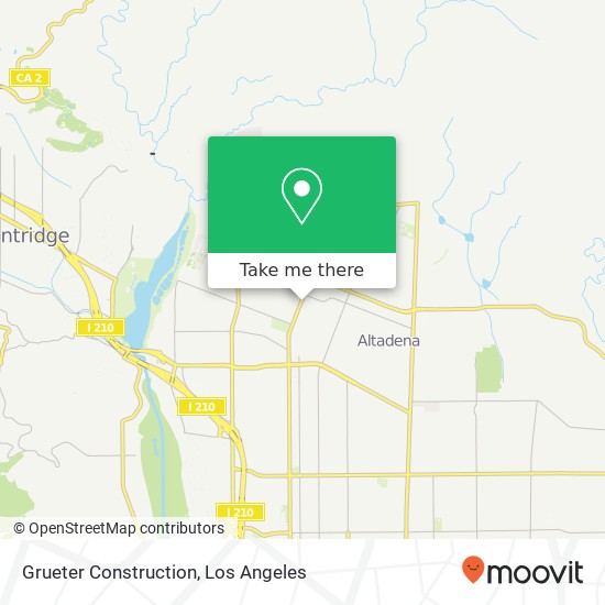 Grueter Construction map