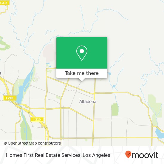 Homes First Real Estate Services map