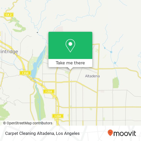 Carpet Cleaning Altadena map