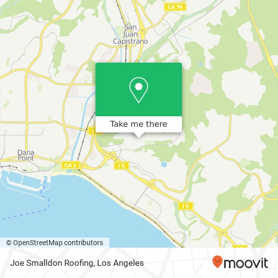 Joe Smalldon Roofing map