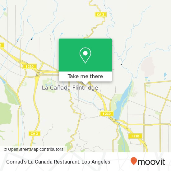 Conrad's La Canada Restaurant map
