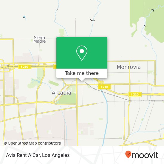 Mapa de Avis Rent A Car