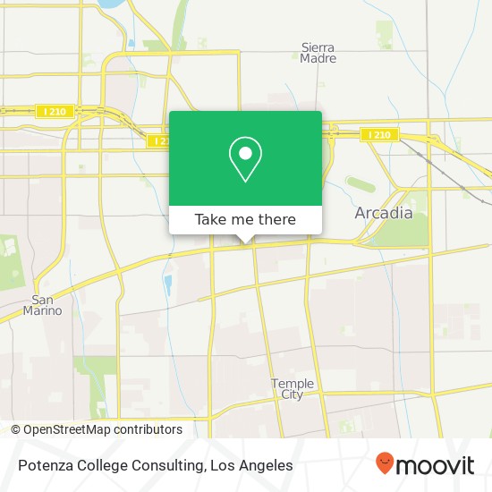 Mapa de Potenza College Consulting